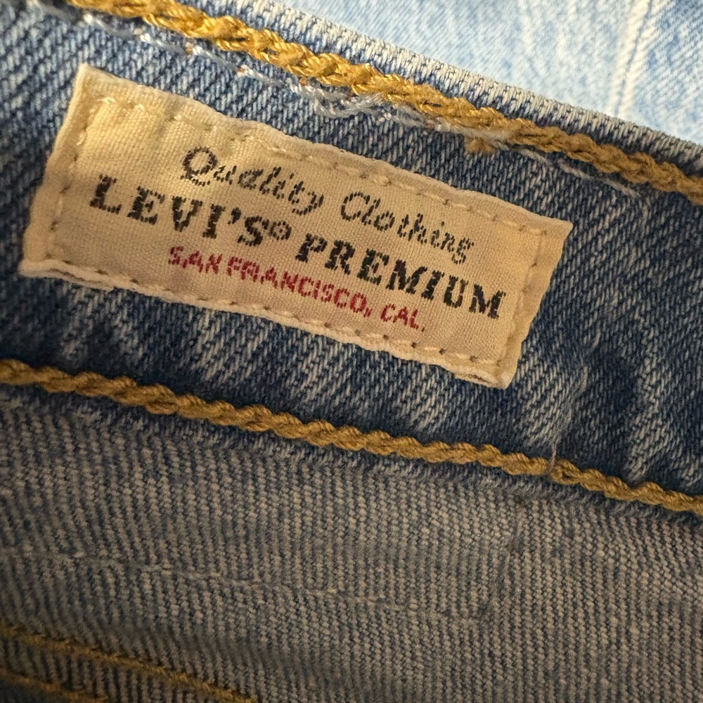 Levi's Jeans Ribcage Straight pink Floral embroidered custom women’s size 27 - Picture 4 of 8
